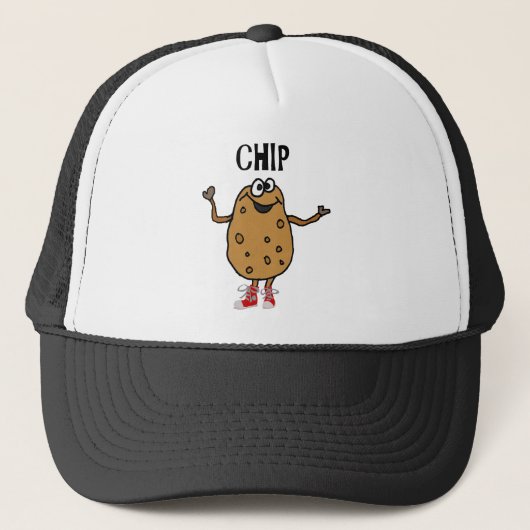 Chip Cartoonと種類が挙げられるおもしろいなポテト キャップ (正面)