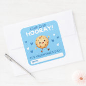 Chip, Chip, Hooray! Valentine Cookie Stickers スクエアシール (封筒)