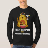 Chip Dippin Margarita Sippin Cat Alcohol Cocktail Tシャツ (正面)