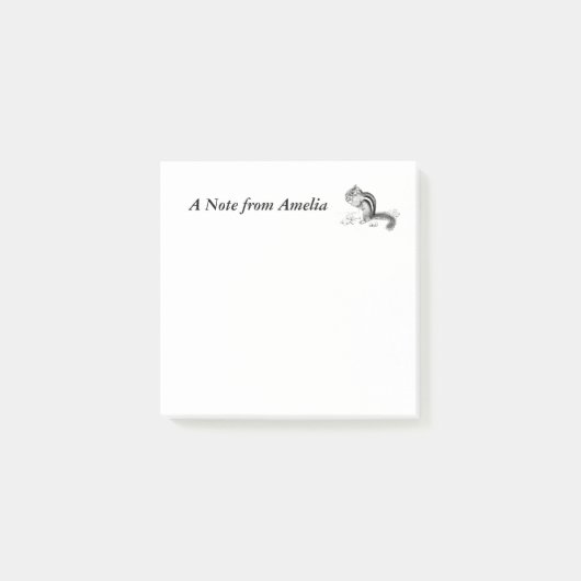 Chipmunkカスタマイズ可能 ポストイット (正面)