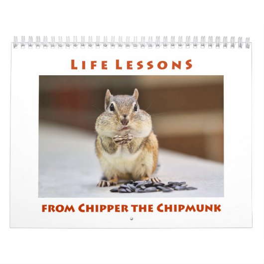 ChipmunkカレンダーのChipperの生活レッスン カレンダー (カバー)