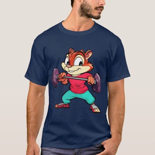 ChipmunkスポーツトレーナーTシャツ Tシャツ (正面)