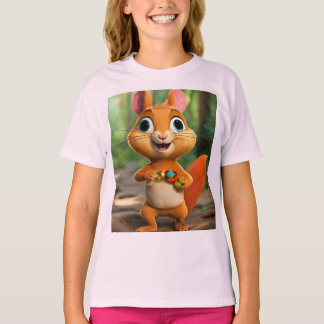ChipmunkフォレストアドベンチャーTシャツデザイン Tシャツ