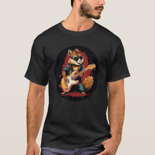 Chipmunk用エレクトリックギター付きロッカーリス Tシャツ