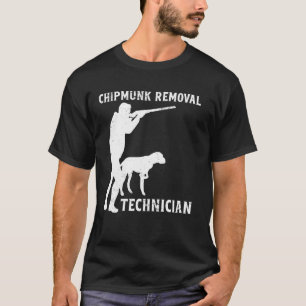 Chipmunk除去技術者リスおもしろいリス Tシャツ