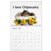 chipmunk (All country) カレンダー (2月 2027)