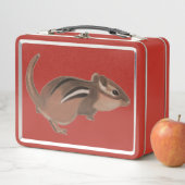 Chipmunk artwork on metal lunch boxes メタルランチボックス (インサイチュ)