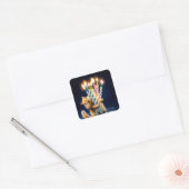 Chipmunk Birthday Candles スクエアシール (封筒)