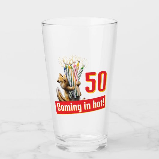 Chipmunk Birthday Candles タンブラーグラス (正面)