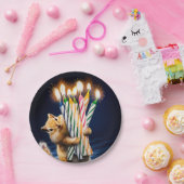 Chipmunk Birthday Candles ペーパープレート (パーティー)