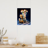 Chipmunk Birthday Candles ポスター (キッチン)