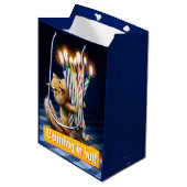 Chipmunk Birthday Candles ミディアムペーパーバッグ (正面アングル)