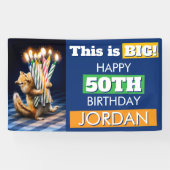 Chipmunk Birthday Candles 横断幕 (横)