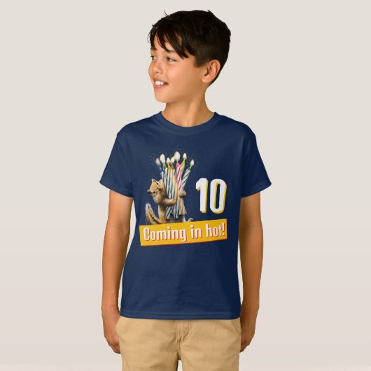 Chipmunk Birthday Candles Tシャツ (正面フル)