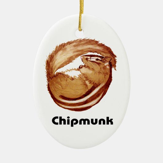 Chipmunk_Christmasの木のオーナメント セラミックオーナメント (正面)