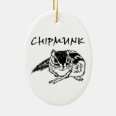 Chipmunk_Christmasの木のオーナメント セラミックオーナメント (裏面)