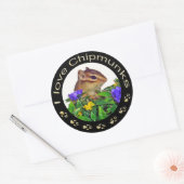 Chipmunk_ Circle_20 ラウンドシール (封筒)