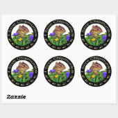 Chipmunk_ Circle_20 ラウンドシール (シート)