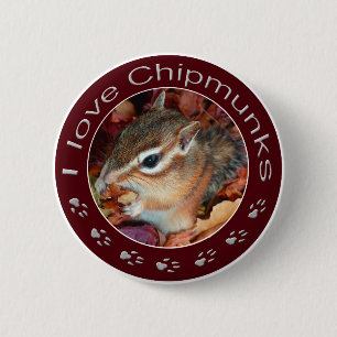 Chipmunk_ Circle_32 缶バッジ