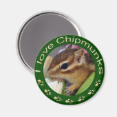Chipmunk_ Circle_3 マグネット (正面/裏面)