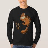 Chipmunk Eating Nuts  Nuts  For Kids Tシャツ (正面)
