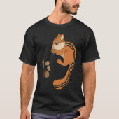 Chipmunk Eating Nuts  Nuts  For Kids Tシャツ (正面)
