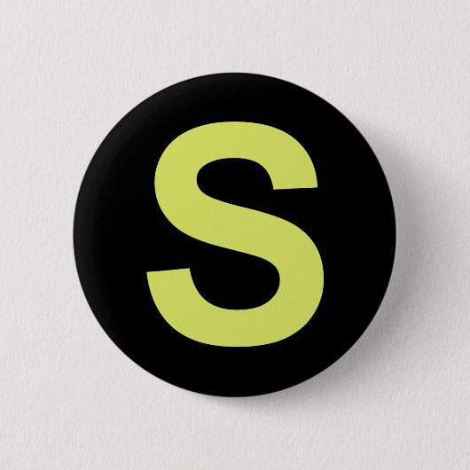 Chipmunk Halloween Carnival Group Costume Letter S 缶バッジ (正面)