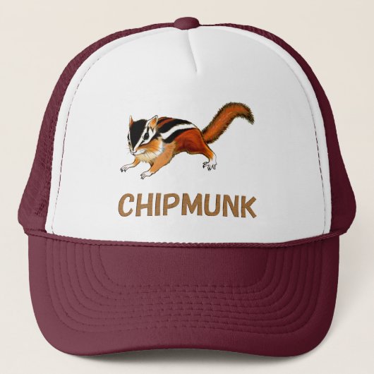 Chipmunk　illustration　(2) キャップ (正面)
