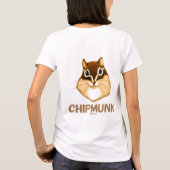 Chipmunk illustration (2) Tシャツ (裏面)