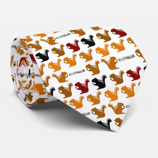 Chipmunk　illustration　(9) ネクタイ (ロール)
