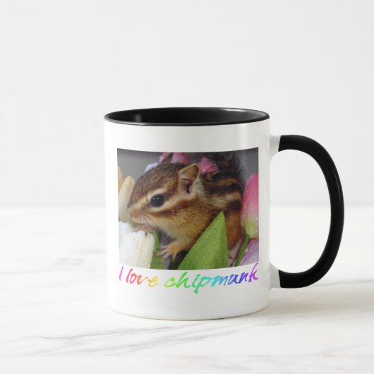 Chipmunk photo (30-10) マグカップ (右)