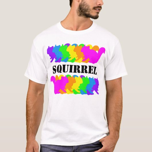 Chipmunk , squirrel , illustration　(Colorful) Tシャツ (正面)