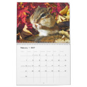 chipmunk,Squirrel,photo,calendar カレンダー (2月 2027)