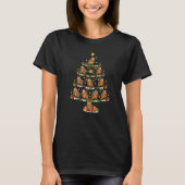 Chipmunk  Xmas Lights Chipmunk Christmas Tree Tシャツ (正面)