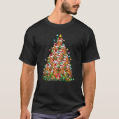 Chipmunk  Xmas Lights Santa Chipmunk Christmas Tre Tシャツ (正面)