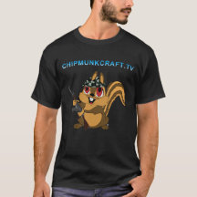 ChipmunkCraftの暗いTシャツv2
