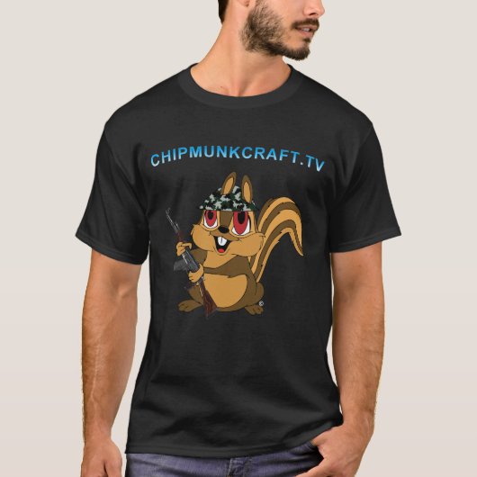 ChipmunkCraftの暗いTシャツv2 Tシャツ (正面)