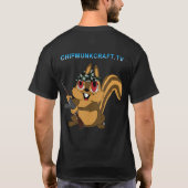 ChipmunkCraftの暗いTシャツv2 Tシャツ (裏面)