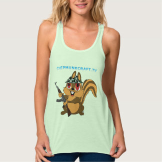ChipmunkCraft女性のスリムフィットレーサーバックタンクトップ タンクトップ
