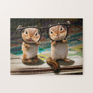 Chipmunks in Reading Glasses ジグソーパズル