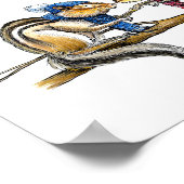 Chipmunks Under the Mistletoe Print ポスター (角)