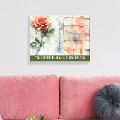 CHIPPED IMAGININGS Stretched Canvas Print キャンバスプリント (インサイチュ (リビング))