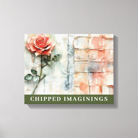 CHIPPED IMAGININGS Stretched Canvas Print キャンバスプリント (正面)