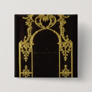 Chippendaleの鏡、c.1750 缶バッジ