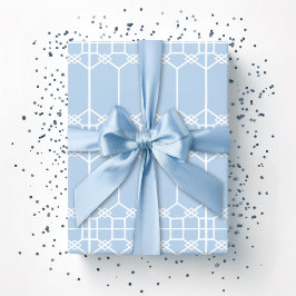 Chippendale Octagon Trellis in Slate ラッピングペーパー