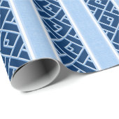 Chippendale Stripe in Blue Indigo ラッピングペーパー (ロールコーナー)