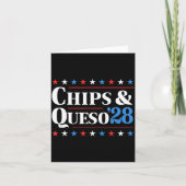 Chips And Queso 2028 Funny Presidential Election 2 カード (正面)