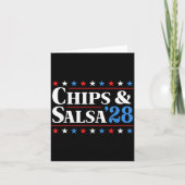 Chips And Salsa 2028 Funny Presidential Election 2 カード (正面)