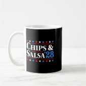 Chips And Salsa 2028 Funny Presidential Election 2 コーヒーマグカップ (左)