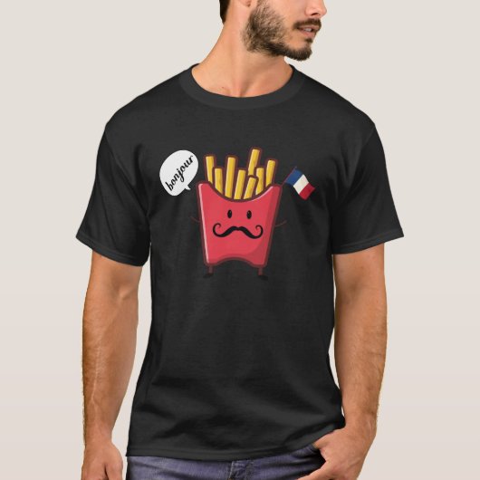 chips say bonjour tシャツ (正面)
